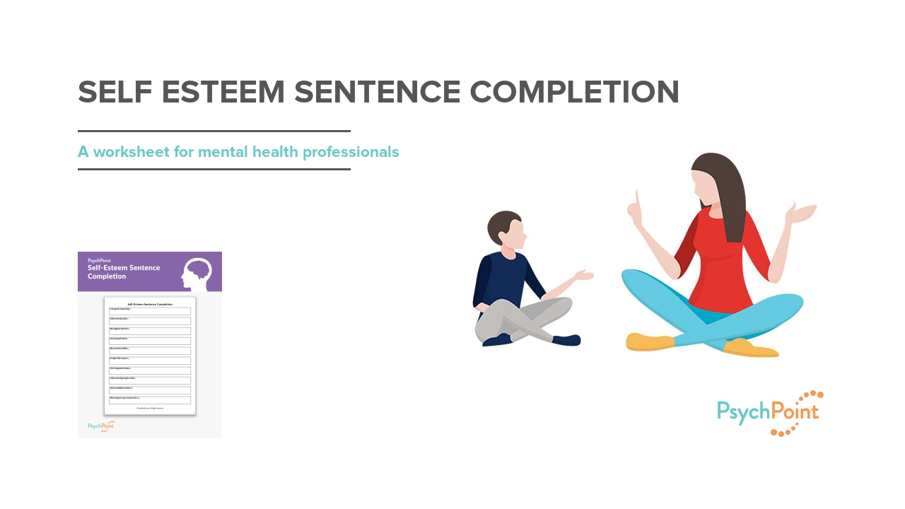 Self Esteem Sentence Completion Worksheet PsychPoint